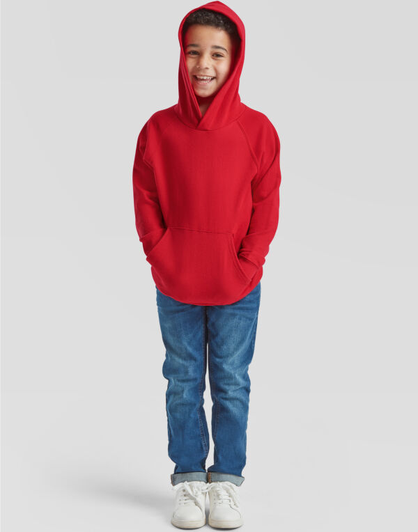 62009 Fruit Of The Loom Kid's L/Weight Hooded SweatColour